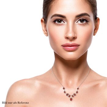 Rote Jaspis-Halskette, ca. 45 cm, ca. 125,00 ct