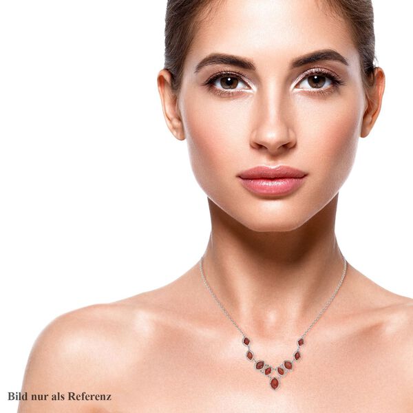 Rote Jaspis-Halskette, ca. 45 cm, ca. 125,00 ct image number 2