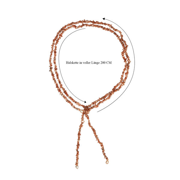 Sonnenstein, S&uuml;&szlig;wasser Perle Halskette ca. 203 cm image number 6