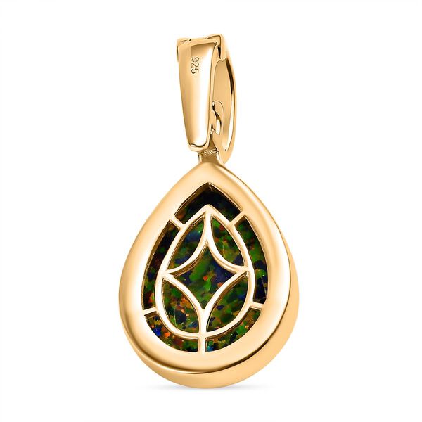 Labor schwarzer Opal-Anh&auml;nger - 3,31 ct. image number 5