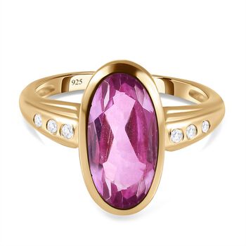 Patroke Triplett Quarz und wei&szlig;er Zirkon-Ring - 3,56 ct.