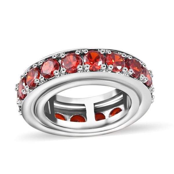 Granat Zirkonia Spinning Ring - 8,01 ct. image number 4