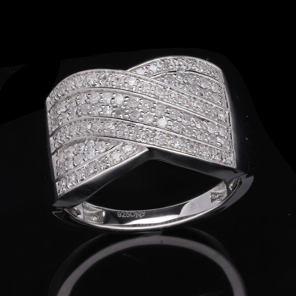 Wei&szlig;er Diamant-Ring - 0,50 ct. image number 2