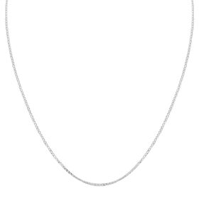 Lange Kandare Gliederkette mit Silber D. Schliff, ca. 45 cm, 925 Silber