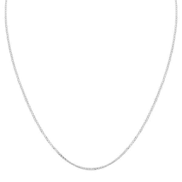 Lange Kandare Gliederkette mit Silber D. Schliff, ca. 45 cm, 925 Silber