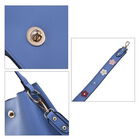 Crossbody Tasche aus Kunstleder mit abnehmbarem Riemen, Größe 24x11x22 cm, Blau image number 4
