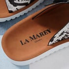 LA MAREY Schnalle Slip-on Sandalen, Größe 36, Schlangenhautmuster, Weiß image number 5