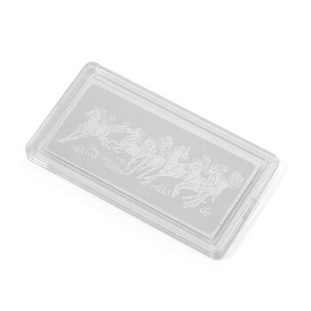 999er Platin-Barren mit Pferdemotiven