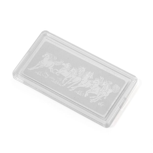 999er Platin-Barren mit Pferdemotiven image number 3