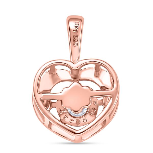 D'Joy Moissanit Anhänger, 925 Silber 750 rosévergoldet - 0,43 ct. image number 5