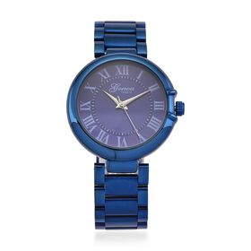 GENOA - Automatik-Armbanduhr mit Dandong-Uhrwerk, Edelstahl, IP-Blauplattierung, 36 mm