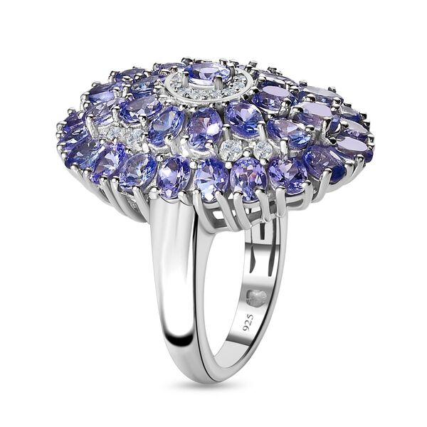 Tansanit und Zirkon Ring - 6,28 ct. image number 4