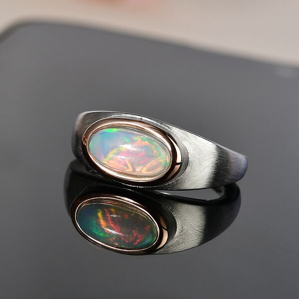 Nat&uuml;rlicher, &auml;thiopischer Welo Opal-Ring - 0,91 ct. image number 3