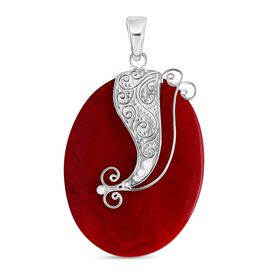 Koralle Anhänger 925 Silber ca.