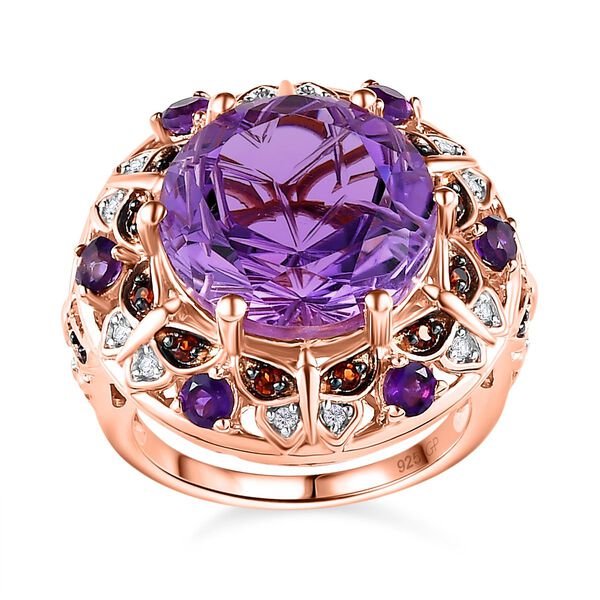 GP Trionfo Kollektion- AA Rose De France Amethyst und Multi-Edelstein-Ring - 9,71 ct. image number 4