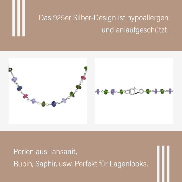 Bouquet Multi-Edelstein-Halskette image number 5