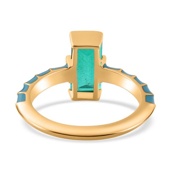 Smaragd Triplett Quarz Ring - 1,84 ct. image number 6