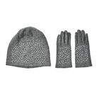 2er Set - Handschuhe und Mütze aus 70% Kaschmir, grau image number 0