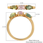 Mehrfach-Turmalin Ring 925 Silber vergoldet  ca. 0,87 ct image number 6