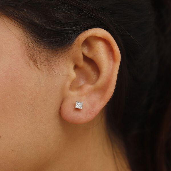 LUXURIANT SGL zertifizierte VS-EF Labor Diamant Ohrringe in 585 Gold - 1 ct. image number 2