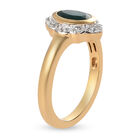Grandidierit und Zirkon-Ring, 925 Silber vergoldet  ca. 0,96 ct image number 4