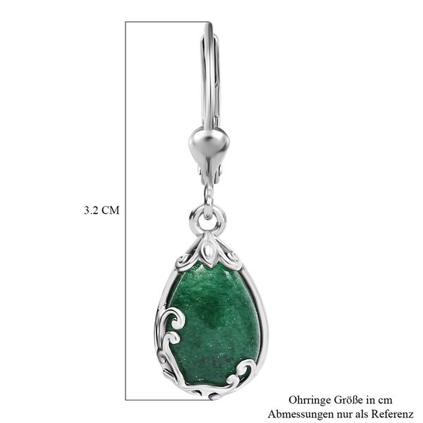 Grüne Aventurin Ohrringe - 5,89 ct. image number 6