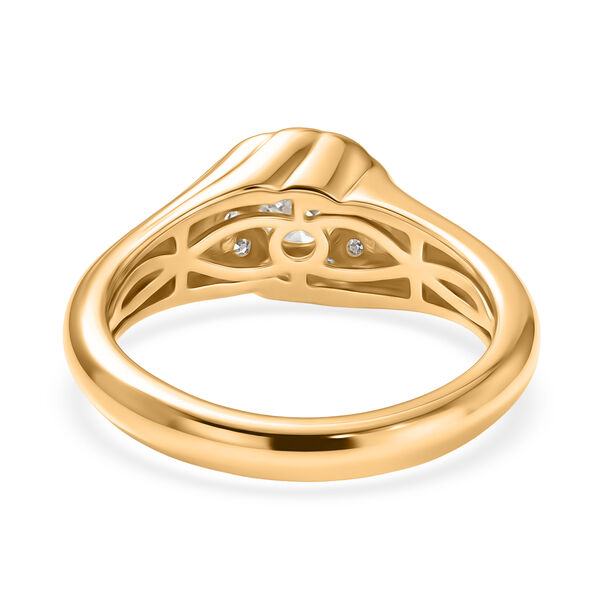 EVER TRUE Moissanit Ring Nickelfreies Messing (Gr&ouml;&szlig;e 17.00) ca. 0,69 ct image number 5