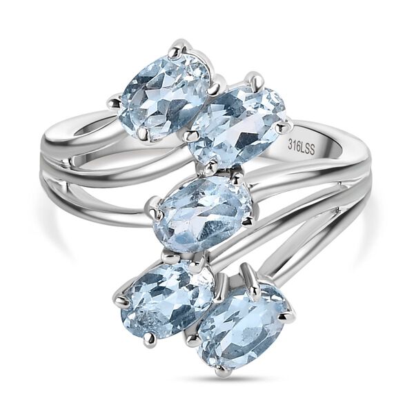 Himmelblauer Topas-Ring - 2,74 ct.