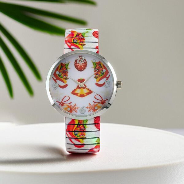 STRADA - Japanisches Uhrwerk, Flexible Uhr, Weihnachtsmotiv image number 1
