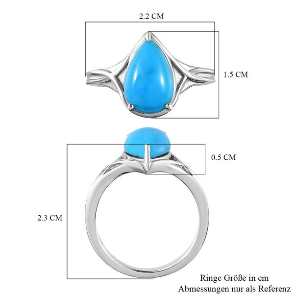 Amerikanischer, nat&uuml;rlicher Sleeping Beauty T&uuml;rkis-Ring - 2,74 ct. image number 7