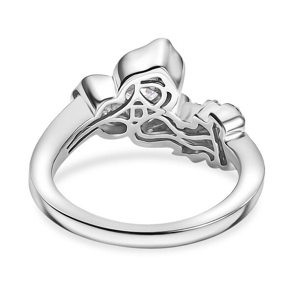 D'Joy Moissanit Ring 925 Silber rhodiniert (Größe 17.00) (10-15 Werktage Lieferzeit) ca. 0.68 ct image number 5
