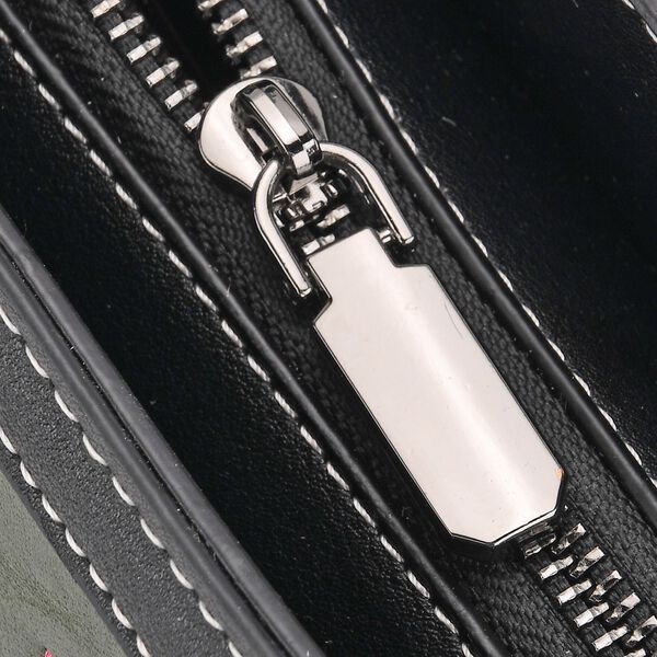 Bestickte Crossbody-Tasche, Rentier-Design, 25x11x21cm, Gr&uuml;n image number 8