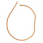 Salamanca Feueropal-Halskette, ca. 45 cm, 925 Silber vergoldet ca. 13.43 ct