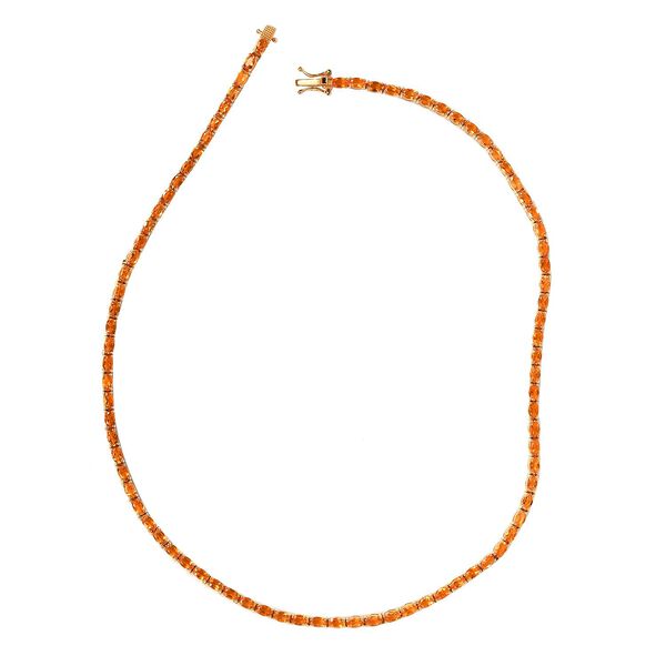 AA Salamanca Feueropal-Halskette, 45 cm - 13.43 ct image number 0