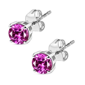 LUXURIANT AAA Labor Rosa Saphir Ohrringe - 2,24 ct.