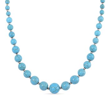 Blaue Howlit 45+5cm Halskette - 160 ct.