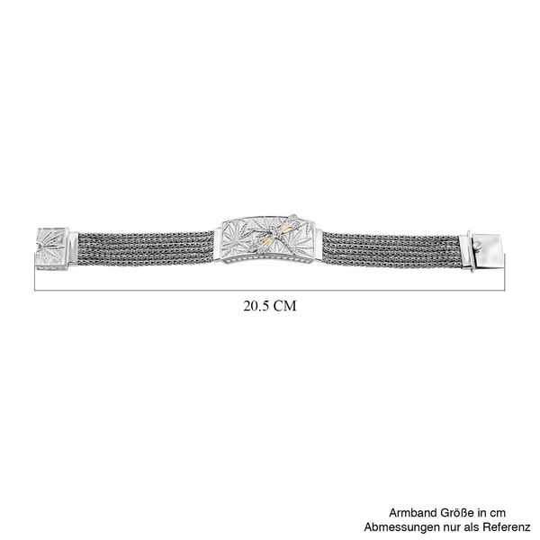 Royal Bali Kollektion- Gepr&auml;gtes Armband, 19cm image number 4