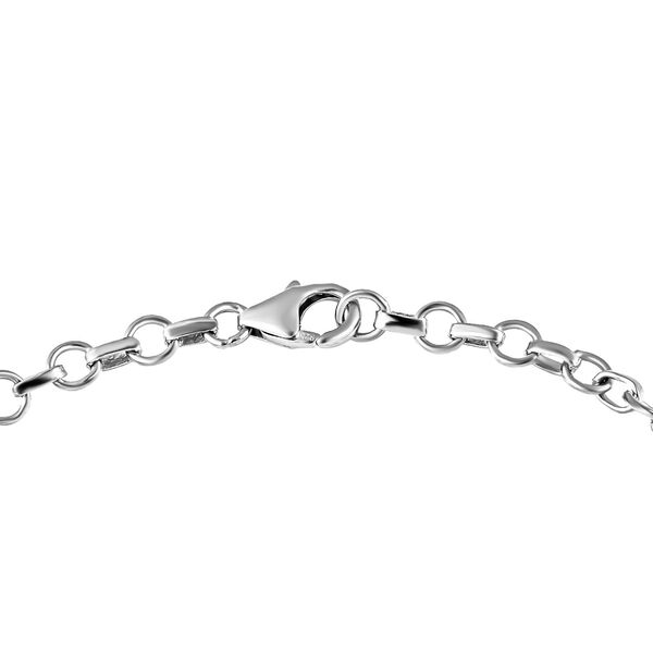 Nat&uuml;rliches, marokkanisches Amethyst und Zirkon-Armband, 925 Silber platiniert, 6,22 ct. image number 4