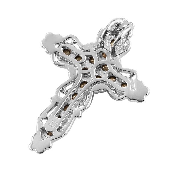 LUSTRO STELLA - österreichischer Licht Siam Kristall-Anhänger, Messing ca. 1,19 ct image number 5