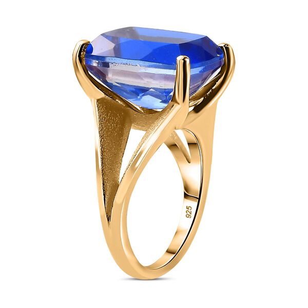 Tansanitfarbener Quarz Ring, ca. 13,05 ct. image number 5