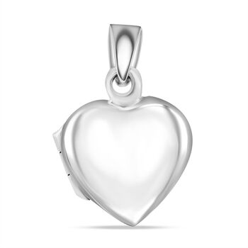 Herz Medaillon-Anh&auml;nger in 925 Silber, 1,80 Gramm