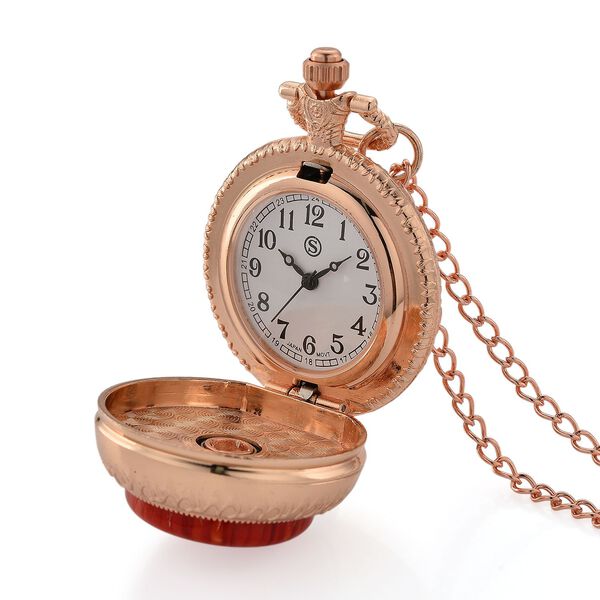 EXKLUSIVES ANGEBOT STRADA SPINNING Uhr rotes Murano-Stil Glas mit Japanisches Uhrwerk 91.4 cm image number 3