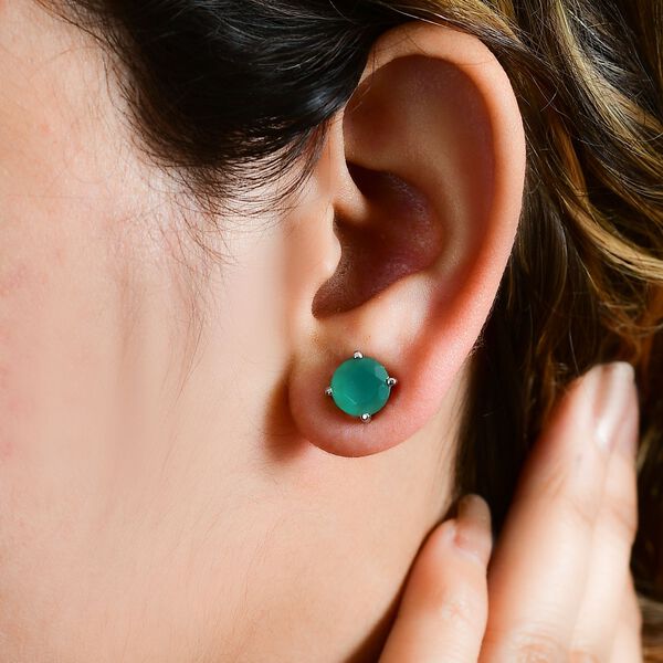 Verde Onyx Ohrringe - 3,30 ct. image number 2