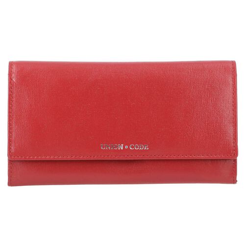 CLOSE OUT - UNION CODE: Echtleder Brieftasche mit Schlangen-Prägung und RFID Schutz, Rot image number 0