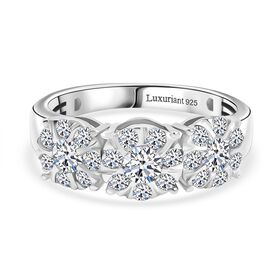 LUXURIANT DIAMOND - Lab Grown Diamant SI Ring 925 Silber rhodiniert (Größe 21.00) ca. 1.00 ct