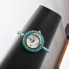 EON 1962 schweizer Uhrwerk - Amerikanischer, natürlicher Sleeping Beauty Türkis Uhr, 19 cm, Gelbgold Vermeil ca. 13.23 ct image number 2