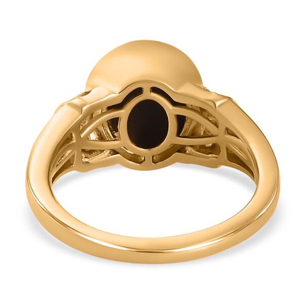 Kanadischer Ammolit und natürlicher Chromdiopsid-Ring - 3,02 ct. image number 6