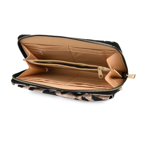 Leopardenmuster Set, Shopper 40x12x35cm und Handy-Umh&auml;ngetasche 20x10,92x1,98cm image number 7