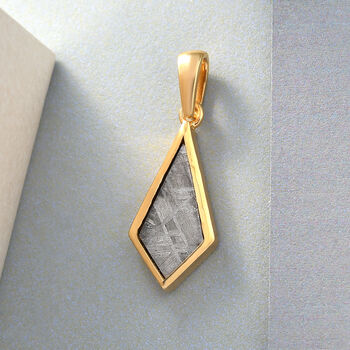 Meteorit Anh&auml;nger 925 Silber vergoldet ca. 4,58 ct