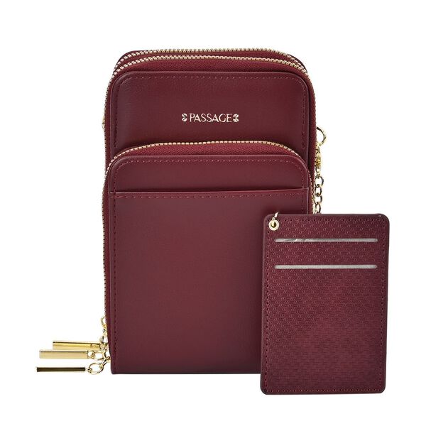 Passage Crossbody-Tasche in burgunder image number 5